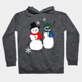 Funny Dabbing Snowman Gift Products, Grumpy Snow Friend Christmas & Winter Fun Gifts Hoodie